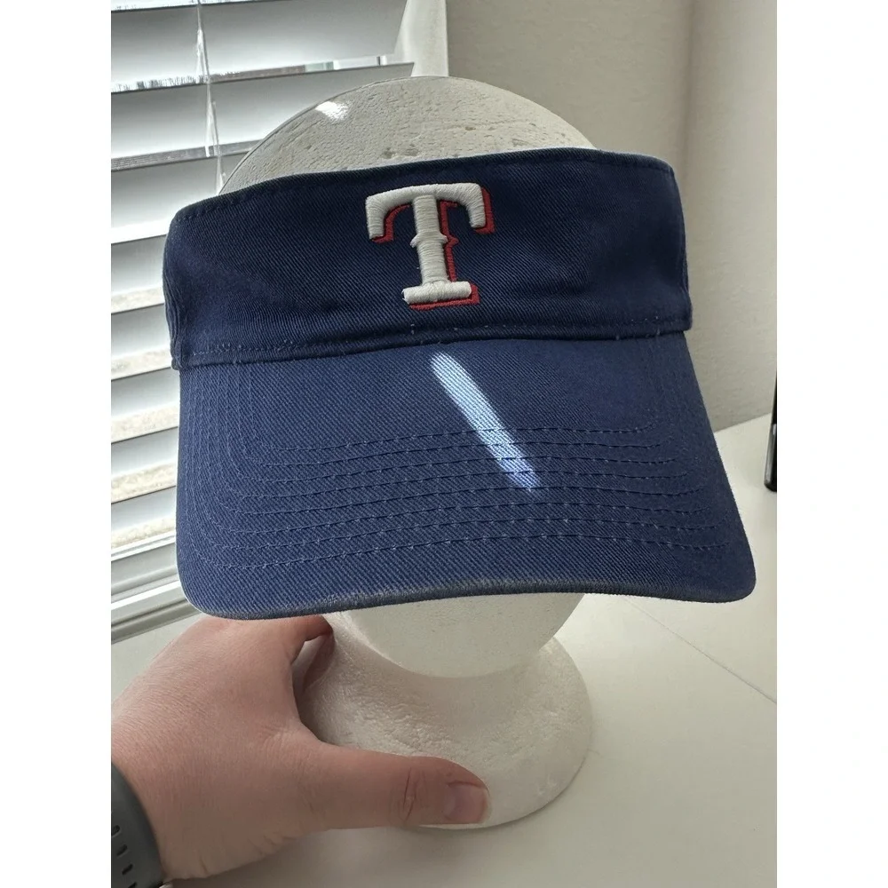 Texas Rangers Blue Visor Nike Dri-Fit Baseball MLB Adjustable Hat Cap‎